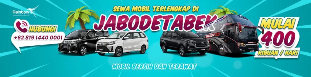 Banner Sewa Mobil di Rainbow Rent Car